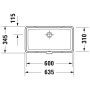 Duravit Vero Air Einbauwaschtisch 60 x 31 cm