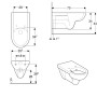 Geberit Renova Comfort Wand-WC Tiefspüler, Rimfree