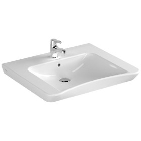 VitrA Conforma Waschtisch 65 x 56/52 cm mit Hahnloch, mit Überlauf