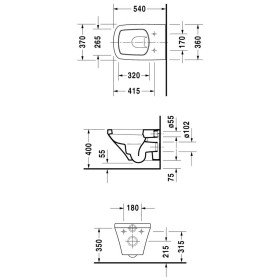 Duravit DuraStyle Wand-WC Tiefspüler