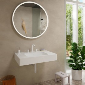 hansgrohe Tecturis S 3-Loch Waschtischarmatur 150 mit Push-Open Ablaufgarnitur