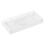 hansgrohe Xevolos E Waschtisch 100 x 48 cm mit 2 Hahnlöchern ohne Überlauf