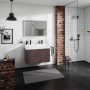 hansgrohe Xevolos E Waschtisch 100 x 48 cm mit 2 Hahnlöchern ohne Überlauf