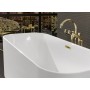 Villeroy & Boch Finion freistehende Badewanne 170 x 70 cm mit Design-Ring, Emotion-Funktion, Wasserzulauf