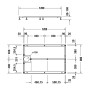 Duravit Fußgestell für Stonetto Duschwanne 120 x 80 cm