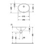 Duravit Santosa Einbauwaschtisch 54,5 x 42,5 cm