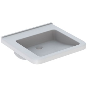 Geberit Renova Comfort Square Waschtisch 55 cm, barrierefrei, ohne Hahnloch und Überlauf