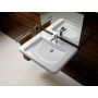 Geberit Renova Comfort Square Waschtisch 55 cm, barrierefrei, ohne Hahnloch und Überlauf