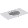 Geberit Preciosa Waschtisch 100 x 55 cm mit Hahnloch und Überlauf