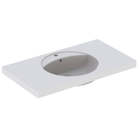 Geberit Preciosa 100 x 55 cm mit Hahnloch und Überlauf