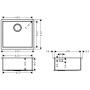 hansgrohe S719-U450 Unterbauspüle 450