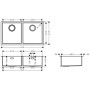 hansgrohe S719-U765 Unterbauspüle 370/370