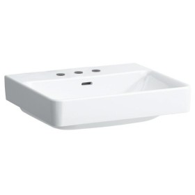 LAUFEN PRO S Waschtisch 55 cm mit 3 Hahnlöchern und Überlauf