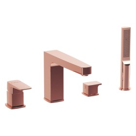 VitrA Root Square 4-Loch-Wannenfüll- und Brausearmatur
