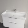 Villeroy & Boch Taro Waschtisch 100 cm mit CeramicPlus Beschichtung, 1 Hahnloch, ohne Überlauf