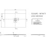 Villeroy & Boch Squaro Infinity Duschwanne 140 x 90 cm