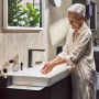 hansgrohe Tecturis E 2-Loch Waschtischarmatur 150 CoolStart wassersparend+ mit Ablaufgarnitur