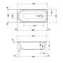 Duravit Soleil by Starck Badewanne 170 x 70 cm