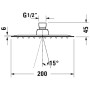 Duravit Kopfbrause 1jet 20 x 20 cm