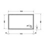 Duravit Starck Slimline Duschwanne Rechteck 150 x 90 cm mit Antislip