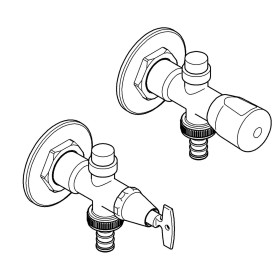 Ensemble de robinet mural extérieur GROHE Eggemann Eurotec