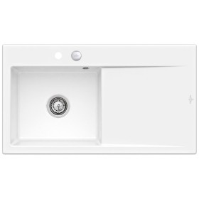 Évier encastrable Villeroy & Boch Subway Style 50, bonde avec commande excentrique, cuve à gauche