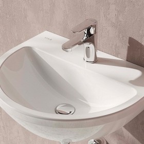 Lavabo VitrA Integra 54,5 cm, senza troppopieno, 1 foro per rubinetto centrale