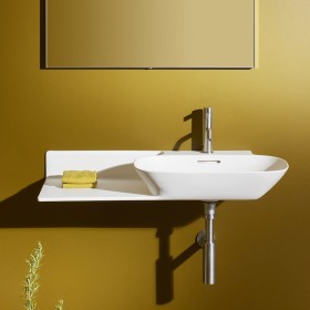 Lavabo incassato LAUFEN INO 90 x 45 cm con mensola a sinistra