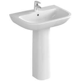 VitrA S20 Waschtisch 65 cm, 1 Hahnloch mittig, ohne Überlauf