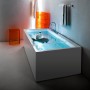LAUFEN Kartell Rechteckbadewanne 170 x 86 cm, freistehend mit Kopfende links