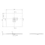 Villeroy & Boch Squaro Infinity Duschwanne, 110 x 90 x 4 cm