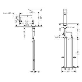 hansgrohe Zesis M33 Einhebel-Küchenarmatur 160 mit Ausziehbrause, 2 Strahlarten, Schlauchbox (sBox)
