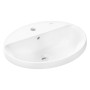 hansgrohe Xuniva D Einbauwaschtisch oval 55 x 45 cm, mit 1 Hahnloch und Überlauf, mit SmartClean