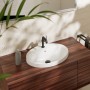 hansgrohe Xuniva D Einbauwaschtisch oval 55 x 45 cm, mit 1 Hahnloch und Überlauf, mit SmartClean
