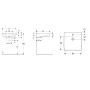 Geberit Renova Comfort Waschtisch 55 x 55 cm, barrierefrei