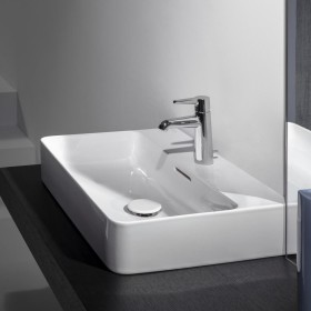 Lavabo da appoggio LAUFEN Val 60 x 42 cm con 1 foro rubinetto, con troppopieno