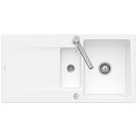 Villeroy & Boch Siluet 60 R Einbauspüle mit Ablaufgarnitur mit Excenterbetätigung, reversibel