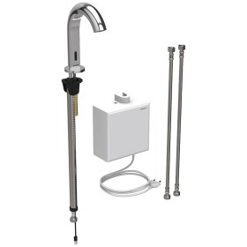 Geberit Piave Waschtischarmatur, Standmontage, Netzbetrieb, mit AP-Funktionsbox