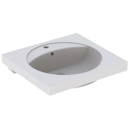 Geberit Preciosa 60 x 55 cm mit Hahnloch und Überlauf