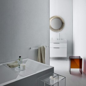 Vasque LAUFEN Kartell 90 x 46 cm avec étagère à gauche et 3 trous pour robinet