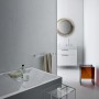 LAUFEN Kartell Waschtisch 90 x 46 cm, mit Ablage links und 3 Hahnlöchern