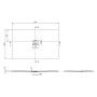 Villeroy & Boch Squaro Infinity Duschwanne, 160 x 100 x 4 cm