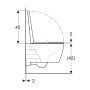 Geberit iCon Wand-WC Tiefspüler Set mit WC-Sitz geschlossene Form