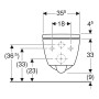 Geberit iCon Wand-WC Tiefspüler Set mit WC-Sitz geschlossene Form
