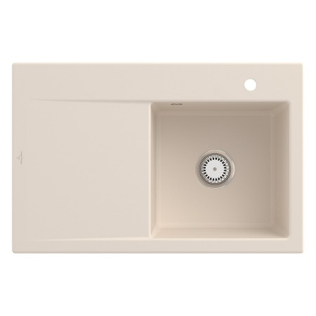 Villeroy & Boch Subway Style 45 Einbauspüle, Ablaufgarnitur mit Handbetätigung, Becken rechts