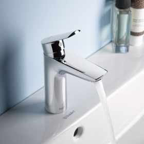 Duravit No. 1 Einhebel-Waschtischmischer M, Minus-Flow mit Zugstangengarnitur