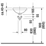 Duravit Architec Einbauwaschtisch 32,5 cm
