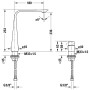 Duravit D.1z 2-Loch Waschtischarmatur XL mit Drehgriff