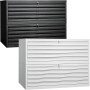 Wolfstahl Planschrank stahl 10 Schubladen 113 x 83 x 105 cm A1 lichtgrau - schwarz