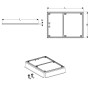 Geberit Installationsrahmen für Setaplano Duschwanne 120 x 120 cm, für 6 Füße